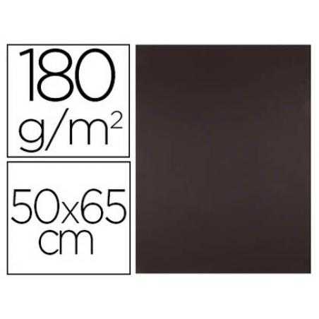 Cartulina liderpapel 50x65 180 gr marron paquete de 25
