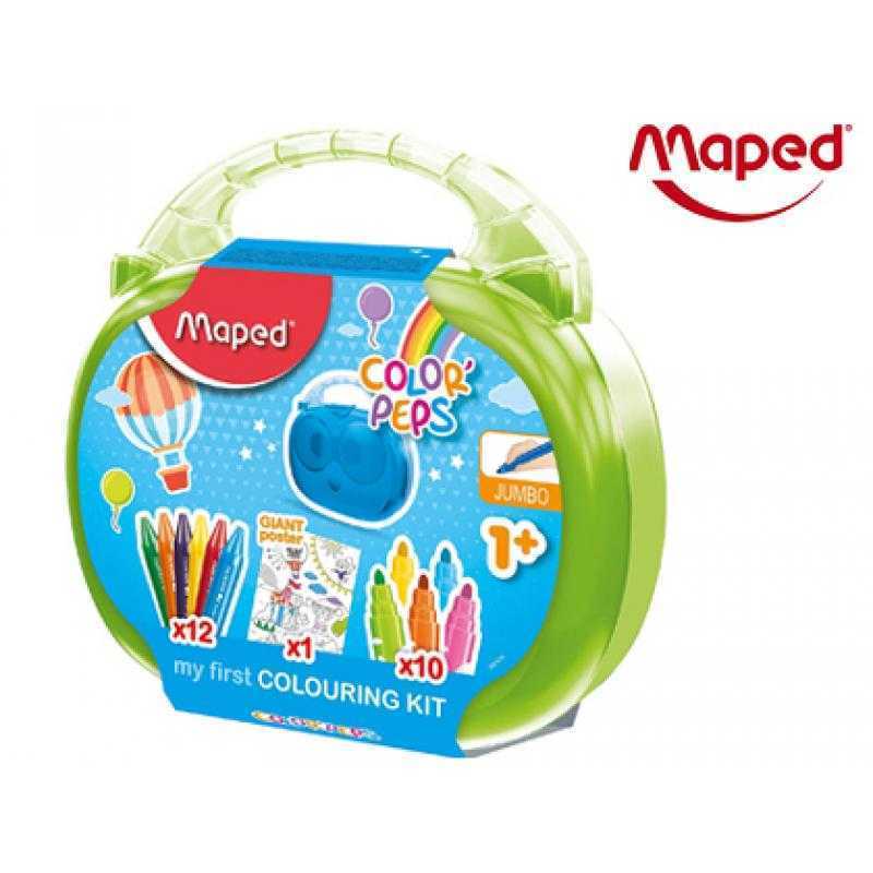 Maletin de dibujo maped early age 23 piezas