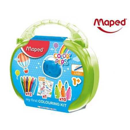 Maletin de dibujo maped early age 23 piezas
