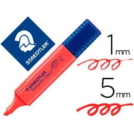 Rotulador staedtler textsurfer classic 364 fluorescente rojo