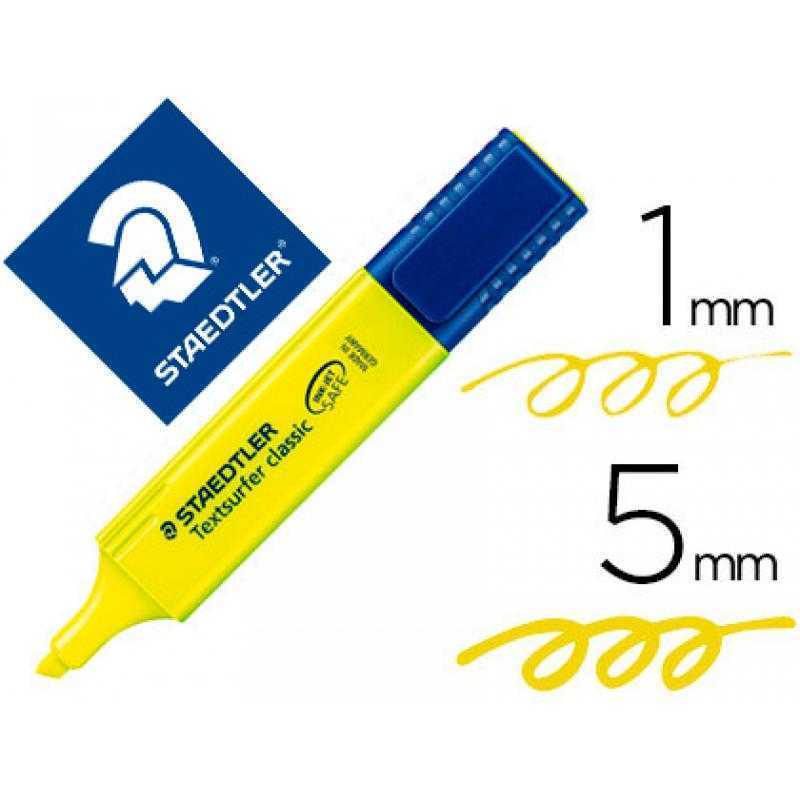 Rotulador staedtler textsurfer classic 364 fluorescente amarillo