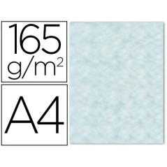 Papel color liderpapel pergamino con bordes a4 165g/m2 azul pack de 25 hojas