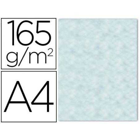 Papel color liderpapel pergamino con bordes a4 165g/m2 azul pack de 25 hojas