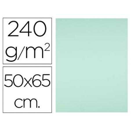 Cartulina liderpapel 50x65 cm 240g/m2 verde paquete de 25 unidades