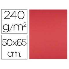 Cartulina liderpapel 50x65 cm 240g/m2 rojo paquete de 25 unidades