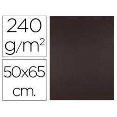 Cartulina liderpapel 50x65 cm 240g/m2 marron paquete de 25 unidades