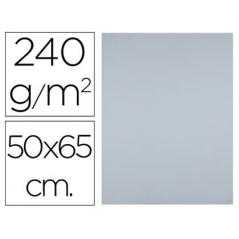 Cartulina liderpapel 50x65 cm 240g/m2 gris paquete de 25 unidades