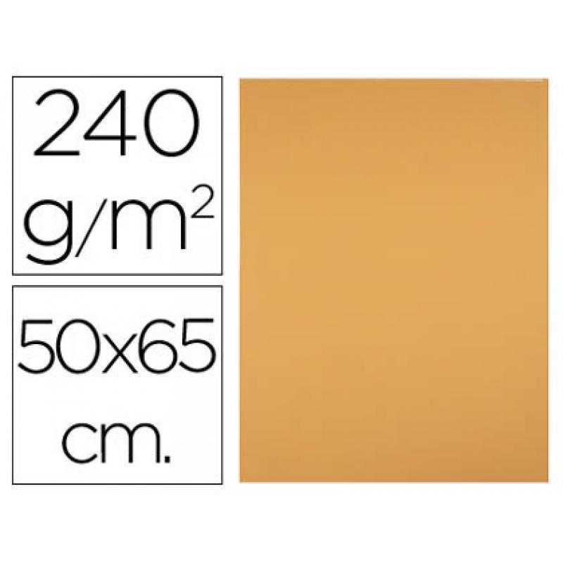 Cartulina liderpapel 50x65 cm 240g/m2 avellana paquete de 25 unidades