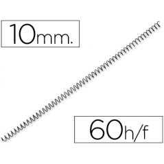 Espiral metalico q-connect 64 5:1 10 mm 1mm caja de 200 unidades