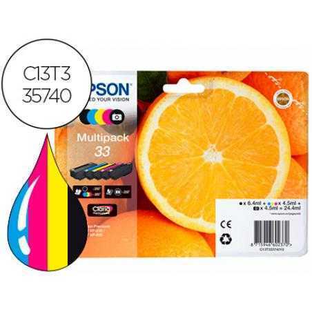 Ink-jet epson expression premium t3357 33xl xp-530 / xp-630 / xp-640 / xp-830 / xp-900 multipack 5 colores