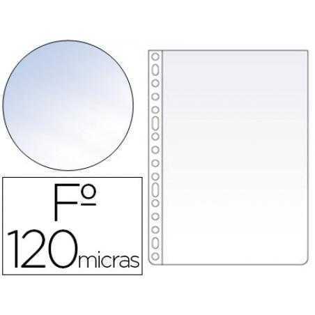 Funda multitaladro esselte folio polipropileno 120 mc cristal caja de 100 unidades