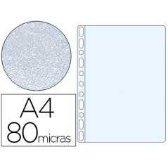 Funda multitaladro esselte din a4 polipropileno 80 mc 16 taladros piel de naranja caja de 100 unidades