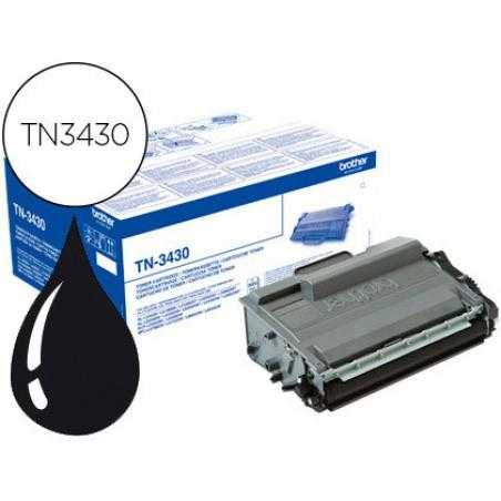 Toner brother tn-3430 dcp-l5500dn / dcp-l6600dw / hl-l5000d / mfc-l5700 negro 3000 pag
