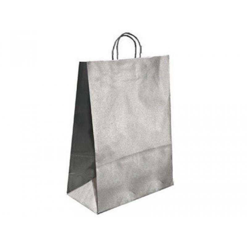 Bolsa kraft q-connect plata asa retorcida 270x120x360 mm