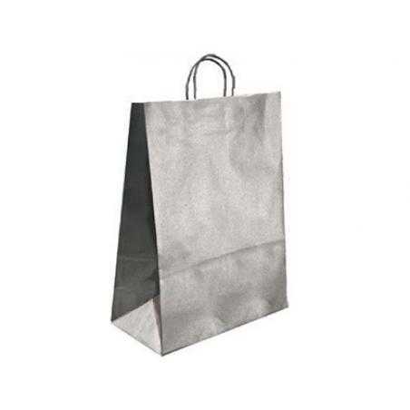 Bolsa kraft q-connect plata asa retorcida 270x120x360 mm