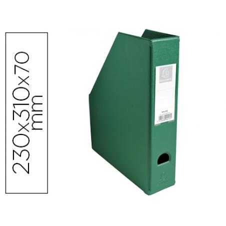Revistero exacompta pvc lomo 70 mm color verde 230x310x70 mm