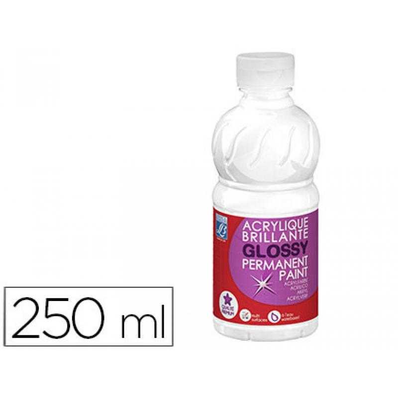 Pintura acrílica l&b brillo blanco bote de 250 ml