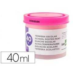 Tempera liderpapel escolar 40 ml rosa