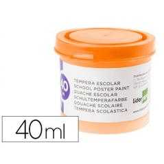 Tempera liderpapel escolar 40 ml naranja