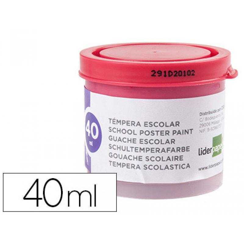Tempera liderpapel escolar 40 ml magenta