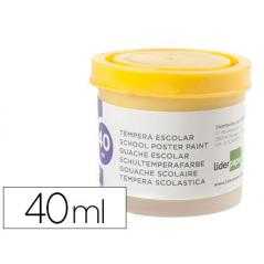 Tempera liderpapel escolar 40 ml amarillo