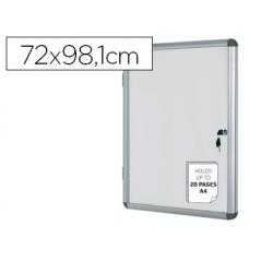 Vitrina de anuncios bi-office fondo magnetico extraplana de interior 720x981 mm