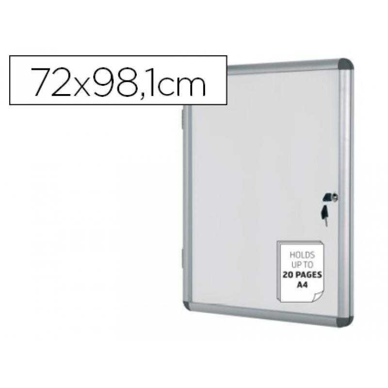 Vitrina de anuncios bi-office fondo magnetico extraplana de interior 720x981 mm