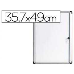 Vitrina de anuncios bi-office fondo magnetico extraplana de interior 357x490 mm