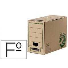Caja archivo definitivo fellowes folio carton reciclado lomo 150 mm