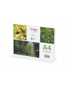 Expositor sobremesa archivo 2000 en forma de t a4 horizontal 85x300x215 mm