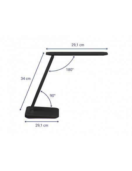 Lampara de escritorio maul sally led con bateria tres niveles intensidad color negro