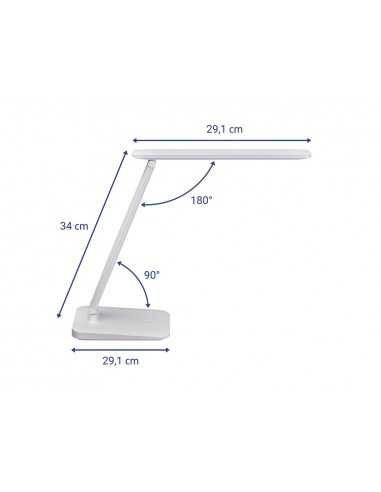 Lampara de escritorio maul sally led con bateria tres niveles intensidad color blanco