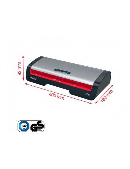 Plastificadora gbc 250 office din a4 apagado automatico 2 rodillos hasta 125 micras Plastificadora gbc 250 office din a4 apagado automatico 2 rodillos hasta 125 micras