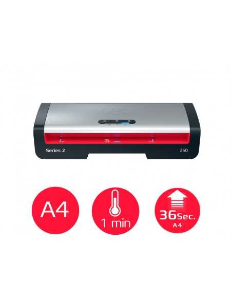 Plastificadora gbc 250 office din a4 apagado automatico 2 rodillos hasta 125 micras Plastificadora gbc 250 office din a4 apagado automatico 2 rodillos hasta 125 micras
