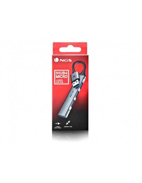 Hub ngs 4 puertos 3 usb 2.0 y 1 usb 3.2 gen 1