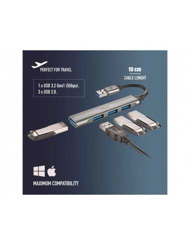 Hub ngs 4 puertos 3 usb 2.0 y 1 usb 3.2 gen 1