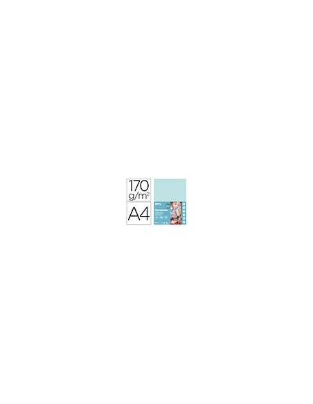 Cartulina apli din a4 170g/m2 azul claro paquete de 50 hojas