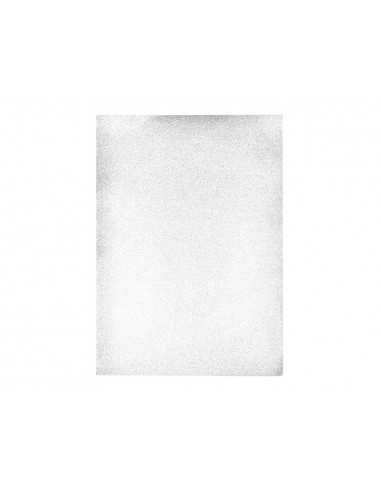 Goma eva con purpurina biodegradable liderpapel 50x70cm 60g/m2 espesor 2 mm blanco