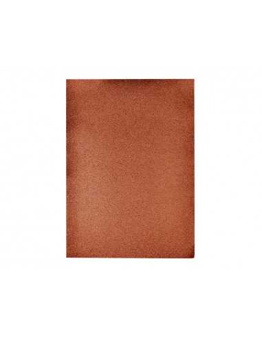 Goma eva con purpurina biodegradable liderpapel 50x70cm 60g/m2 espesor 2 mm marron