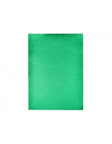 Goma eva con purpurina biodegradable liderpapel 50x70cm 60g/m2 espesor 2 mm verde