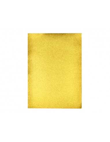 Goma eva con purpurina biodegradable liderpapel 50x70cm 60g/m2 espesor 2 mm oro