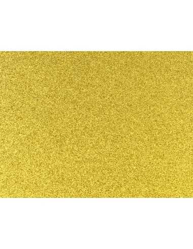 Goma eva con purpurina biodegradable liderpapel 50x70cm 60g/m2 espesor 2 mm oro