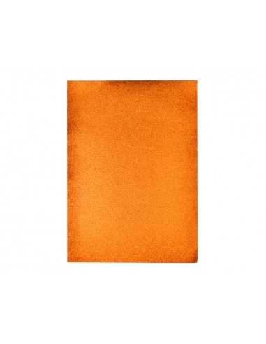 Goma eva con purpurina biodegradable liderpapel 50x70cm 60g/m2 espesor 2 mm naranja