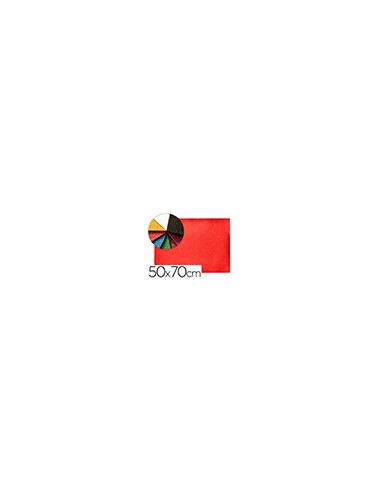 Goma eva con purpurina biodegradable liderpapel 50x70cm 60g/m2 espesor 2 mm rojo