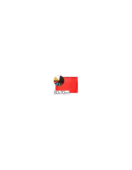 Goma eva con purpurina biodegradable liderpapel 50x70cm 60g/m2 espesor 2 mm rojo