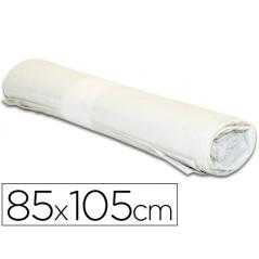 Bolsa basura industrial blanca 85x105cm galga 110 rollo de 10 unidades