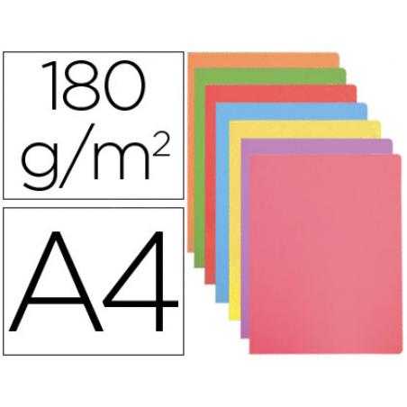 Subcarpeta cartulina gio din a4 colores pasteles surtidos 180 g/m2 paquete de 50 unidades
