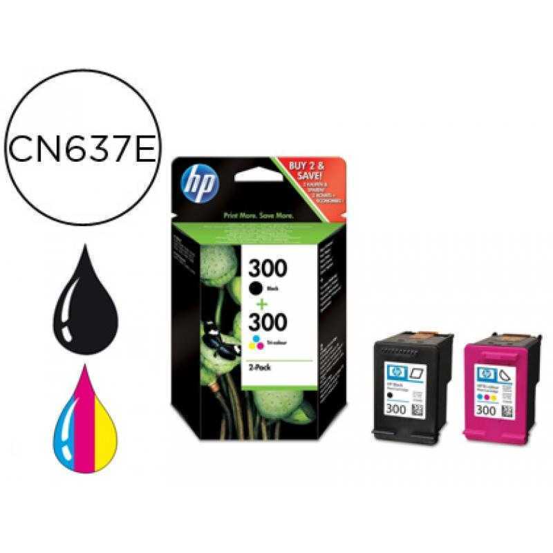 Ink-jet hp n.300 negro + tricolor deskjet photosmart envy pack 2