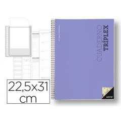 Bloc triplex additio plan curso evaluacion continua plansemanal tutorias mas 6 fundas ransparentes 22,5x31cm catalan
