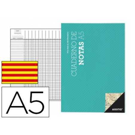 Bloc notas additio a5 plan de curso y evaluacion continua en catalan